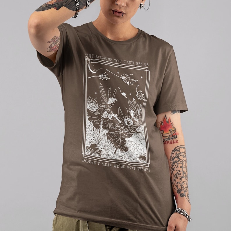 Grunge Fairycore Mall Goth Kleidung Fee Shirt Übergröße Goth Witchy Sachen Hexe Goblincore Kleidung Dunkel Cottagecore Fairy Core T-Shirt Bild 1