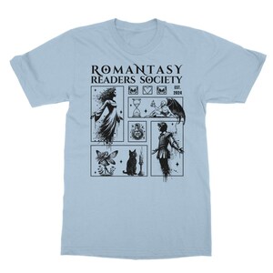 Romantasy Light Academia Shirt Fairy Grunge Tshirt Romantasy Reader Forbidden Romance Bookish Shirt Dark Romance Enemies To Lovers Book Top Light Blue