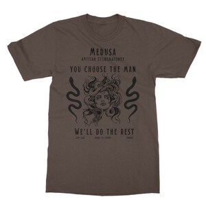 Medusa Shirt Fairy Grunge Light Academia Clothing Greek Mythology Shirt Dark Academia Shirt Gorgon Crewneck Ancient Greek Medusa Top Bookish Dark Chocolate