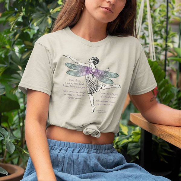 Romeo and Juliet Shirt | Light Academia Clothing | Queen Mab Shakespeare Shirt | Indie Clothes | Grunge Fairycore Tops | Fairy Core TShirt