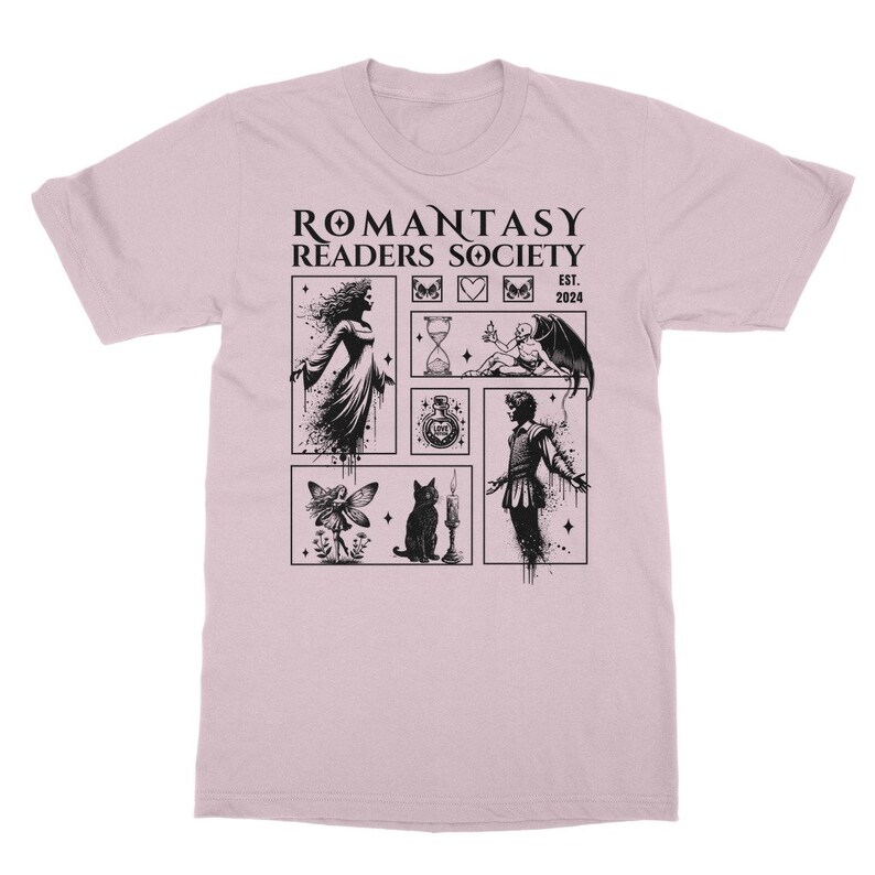 Romantasy Light Academia Shirt Fairy Grunge Tshirt Romantasy Reader Forbidden Romance Bookish Shirt Dark Romance Enemies To Lovers Book Top Light Pink