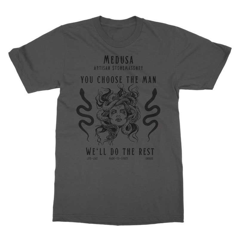 Medusa Shirt Fairy Grunge Light Academia Clothing Greek Mythology Shirt Dark Academia Shirt Gorgon Crewneck Ancient Greek Medusa Top Bookish Dark Heather