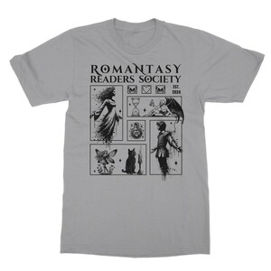 Romantasy Light Academia Shirt Fairy Grunge Tshirt Romantasy Reader Forbidden Romance Bookish Shirt Dark Romance Enemies To Lovers Book Top Light Grey