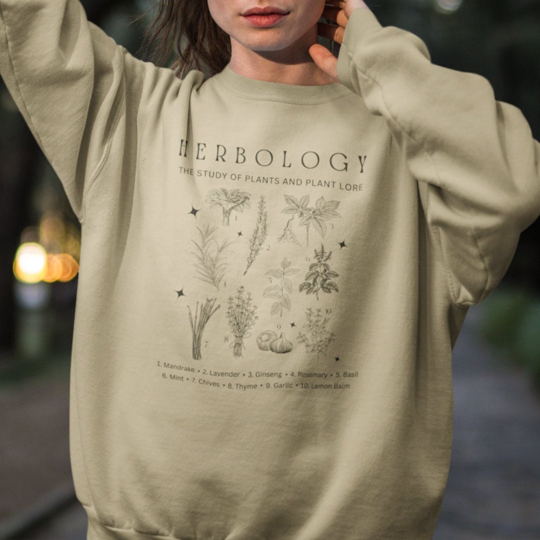 Herbology Sweatshirt Dark Cottagecore Sweater Goblincore Shirt Etsy
