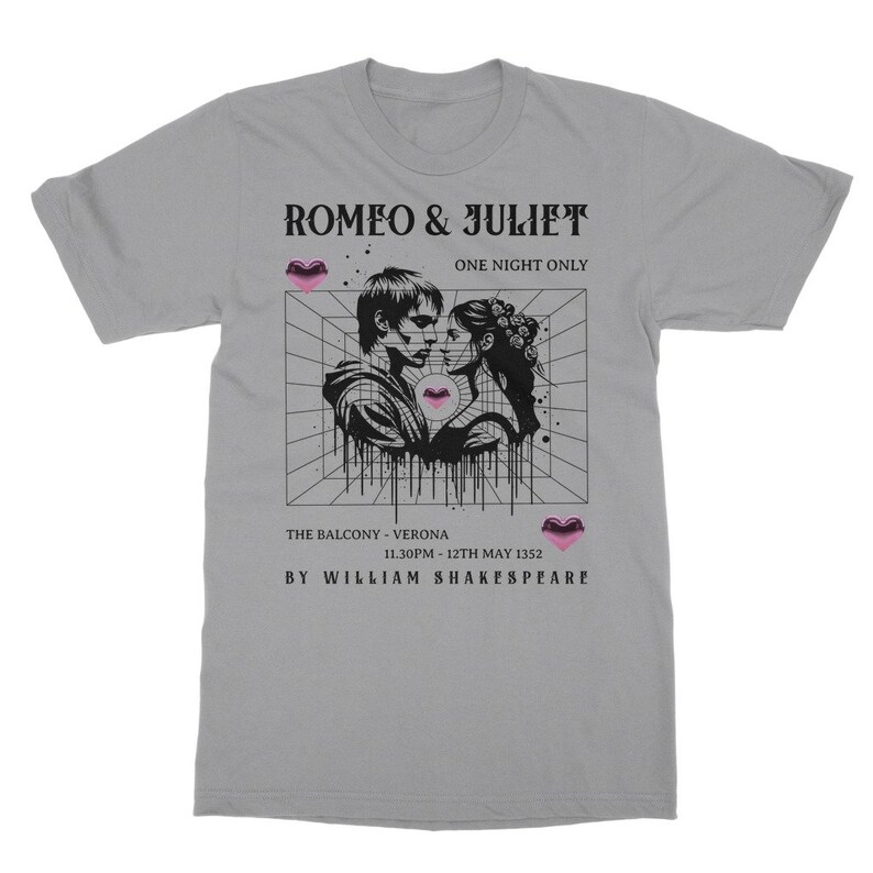 Romeo and Juliet Shirt Shakespeare T Shirt Fairy Grunge Poet Shirt Dark ...