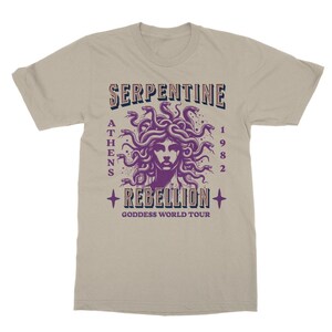 Medusa Shirt Greek Mythology Medusa TShirt Fairycore Fairy Grunge Greek Goddess Light Academia Witchy Clothing Ancient Greece Bookish Sand