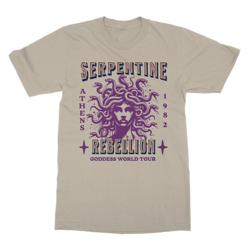 Medusa Shirt Greek Mythology Medusa TShirt Fairycore Fairy Grunge Greek Goddess Light Academia Witchy Clothing Ancient Greece Bookish Sand