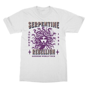 Medusa Shirt Greek Mythology Medusa TShirt Fairycore Fairy Grunge Greek Goddess Light Academia Witchy Clothing Ancient Greece Bookish White