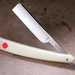 Vintage NOS 5/8 Rasiermesser Fromm Bros. N.J. #917 RED POINT 1930-40s