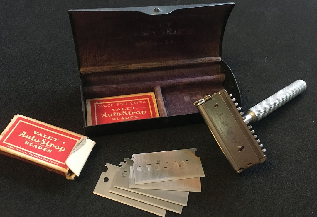 Vintage VALET Autostrop SE Safety Razor Ca. 1910s in Original Metal Box ...