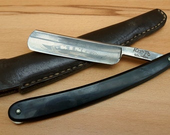 Vintage NOS 5/8 straight razor KIT-FO Solingen "King" unused shave ready