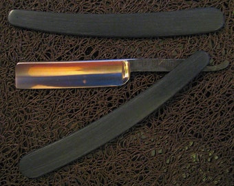 EBONY style Black ABS scales for 5/8 - 6/8 straight razors