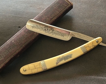 Vintage 5/8 straight razor KUNO HALFMANN Solingen-Ohligs SPECIAL 1920s shave ready