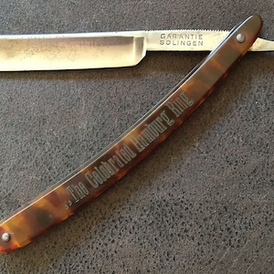 Vintage 4/8 Straight Razor HAMBURG RING Solingen 1930s