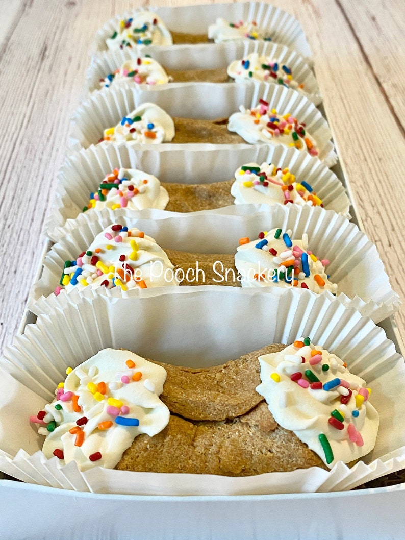 Doggy Cannoli Dog Treats USA Made Dog Treats Peanut Butter Etsy