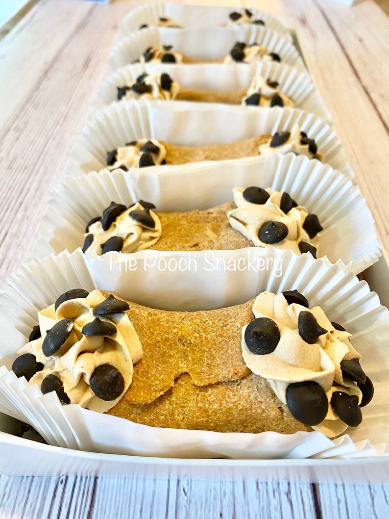 Doggy Cannoli Dog Treats USA Made Dog Treats Peanut Butter Etsy