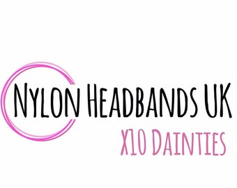 Official Dainties Nylon Headbands, pack of 10