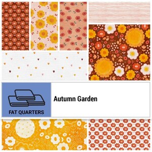 Autumn Garden 14 Fat Quarter Flat Stack - Paintbrush Studio - PSF120FQAGARD Autumn Garden- Viktoria Rodek Fat Quarter Bundle (14 pcs)