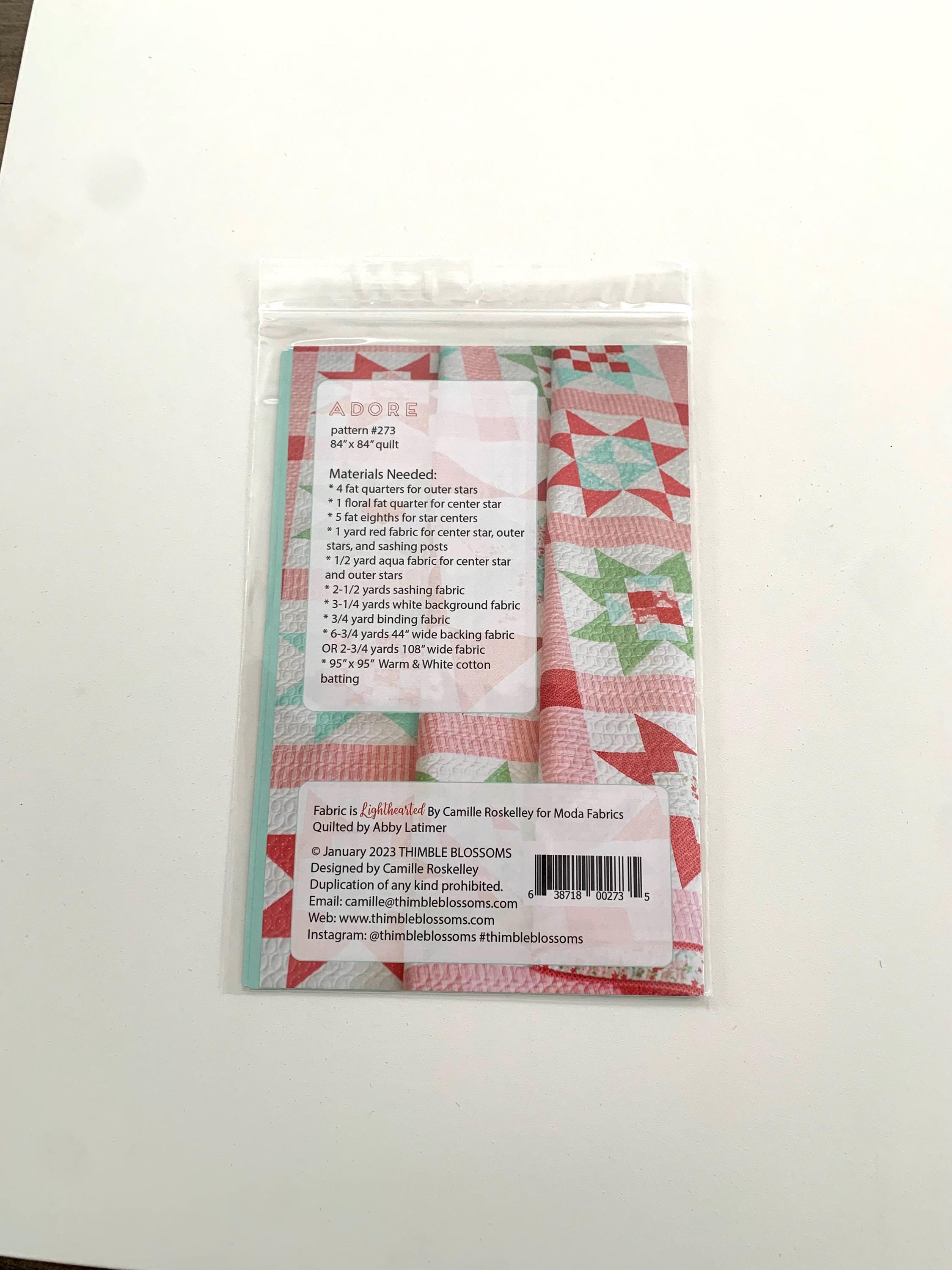 アール Adore Quilt Pattern - TB 273 Thimble Blossoms - Etsy