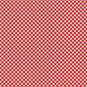Red Gingham Picnic Cotton Fabric - Farmhouse Favorites by Poppie Cotton  - GP21211 - sold by the yard