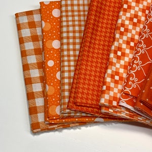 Orange Fat Quarter Bundle great for fabric carrots or pumpkins image 4