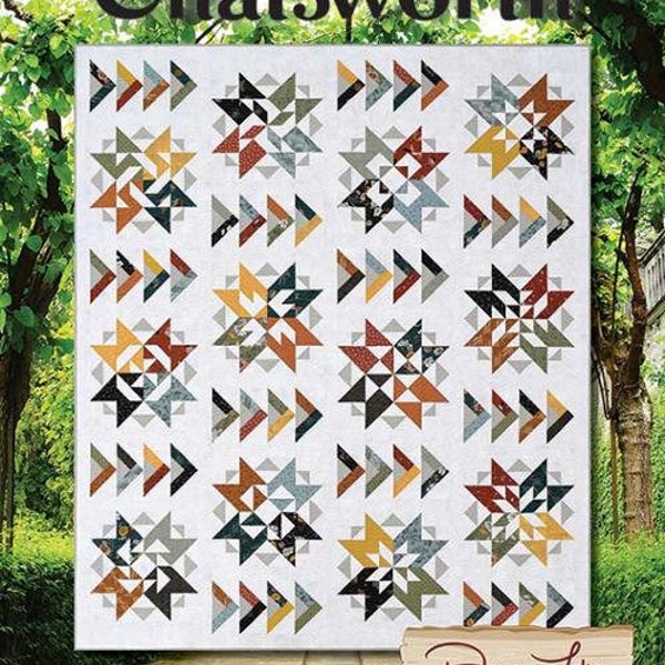 Chatsworth BOM Quilt Pattern - 12 MOS G AQD 0419 Antler Quilt Designs- Spiral Bound - Doug Leko