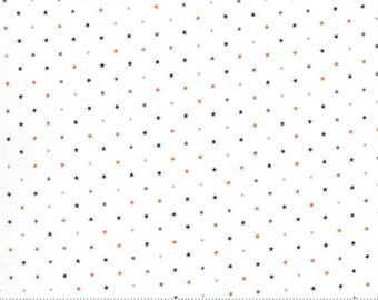 Tiny Stars Halloween Ghost Cotton Fabric - Twinkle - Prairie Grass - 24106 11 Moda - sold by the yard