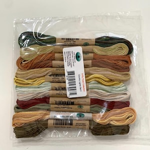 Valdani Country Lights set 2, hand dyed floss collection. 12 skeins,