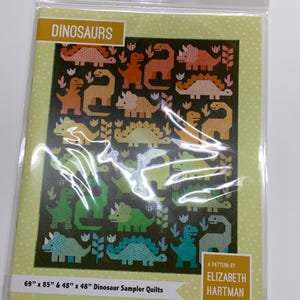 Dinosaurs Quilt Pattern - EH 058 Patterns By Elizabeth Hartman