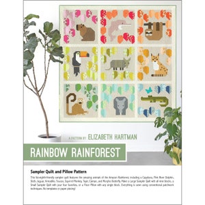 Rainbow Rainforest Quilt Pattern - Elizabeth Hartman - EHP061