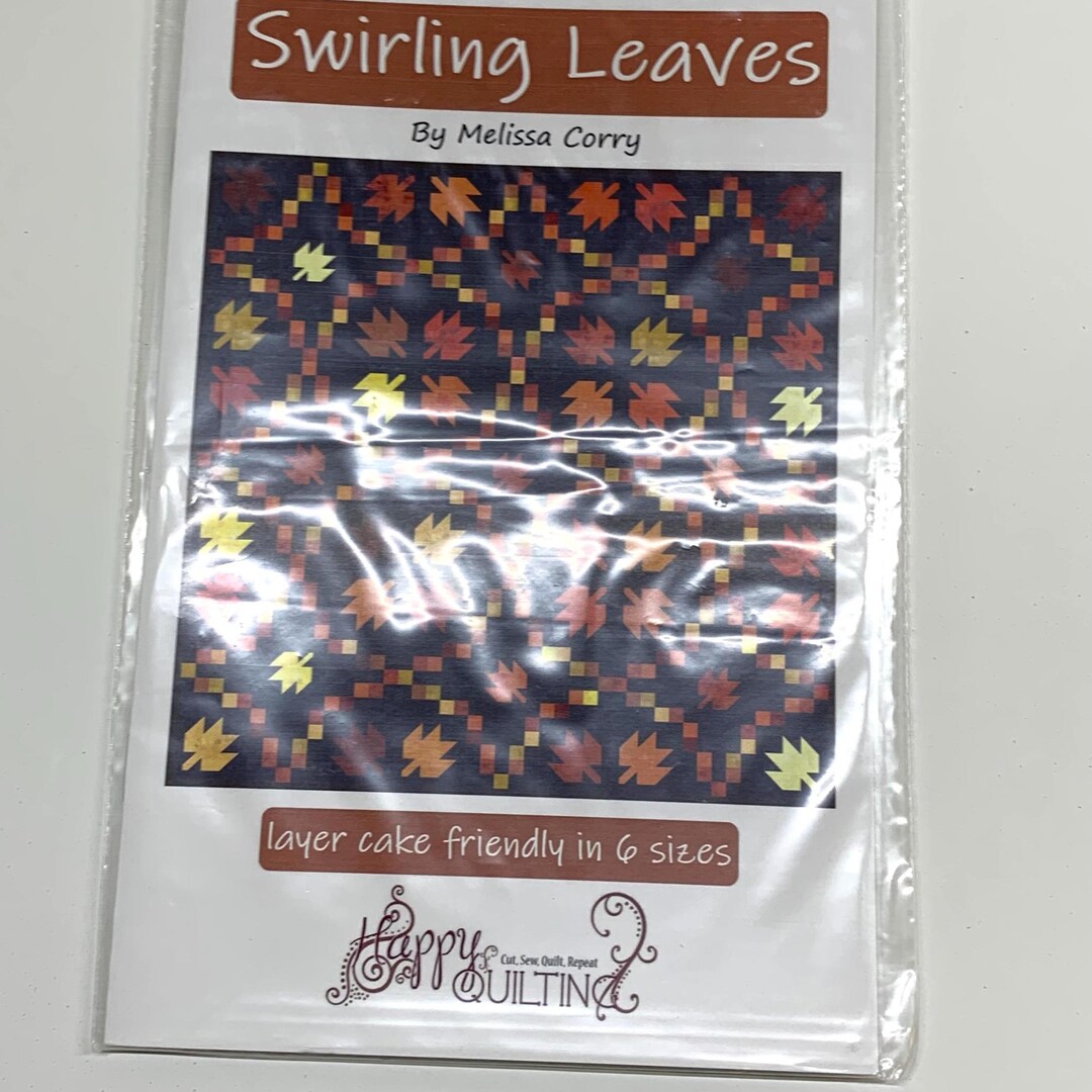 Swirling Leaves Quilt Pattern - HQ 131 Happy Quilting - Melissa Corry ...