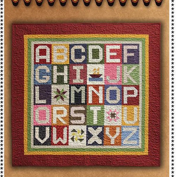 Mini Alphabet Quilt Pattern -  PRI 442 Primitive Gatherings