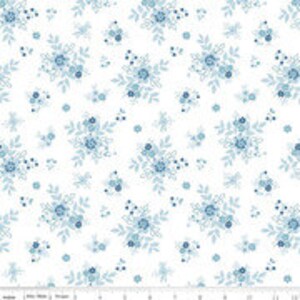 Tissu en coton blanc Simply Country Bouquets - Tasha Noel - Riley Blake Designs - C13411-WHITE - vendu par mètre image 3