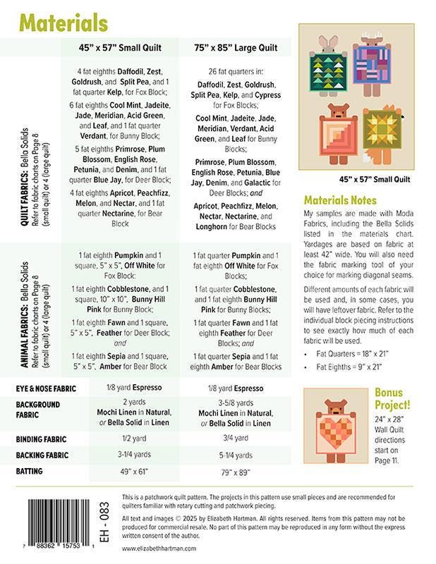 Show and Tell Quilt Pattern - EH 083 Patterns - Elizabeth Hartman - Etsy