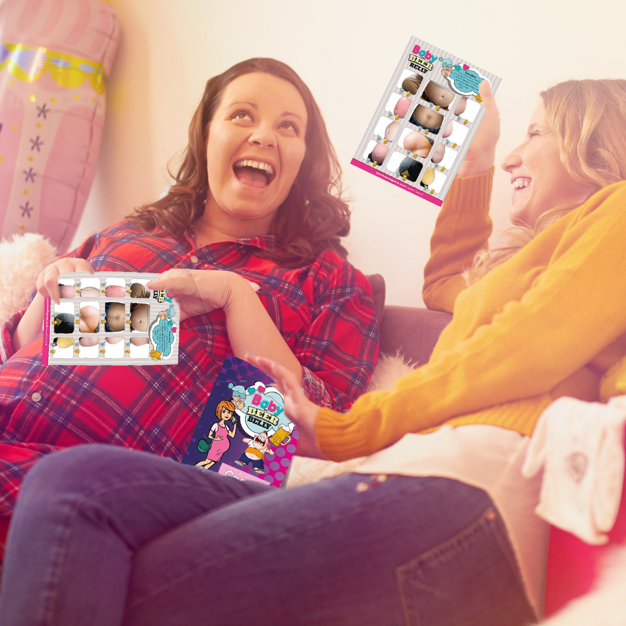 Beer Belly or Baby Belly Photo Quiz Game Fun Baby Shower Etsy