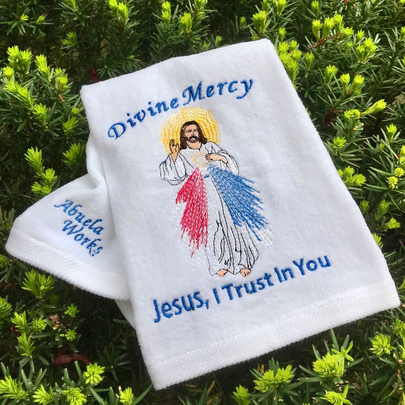 Divine Mercy 122633K Fingertip Towel / Catholic / Etsy
