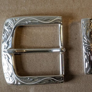 Belt Buckle 1 1/2"  Stainless Steel Western Buckle