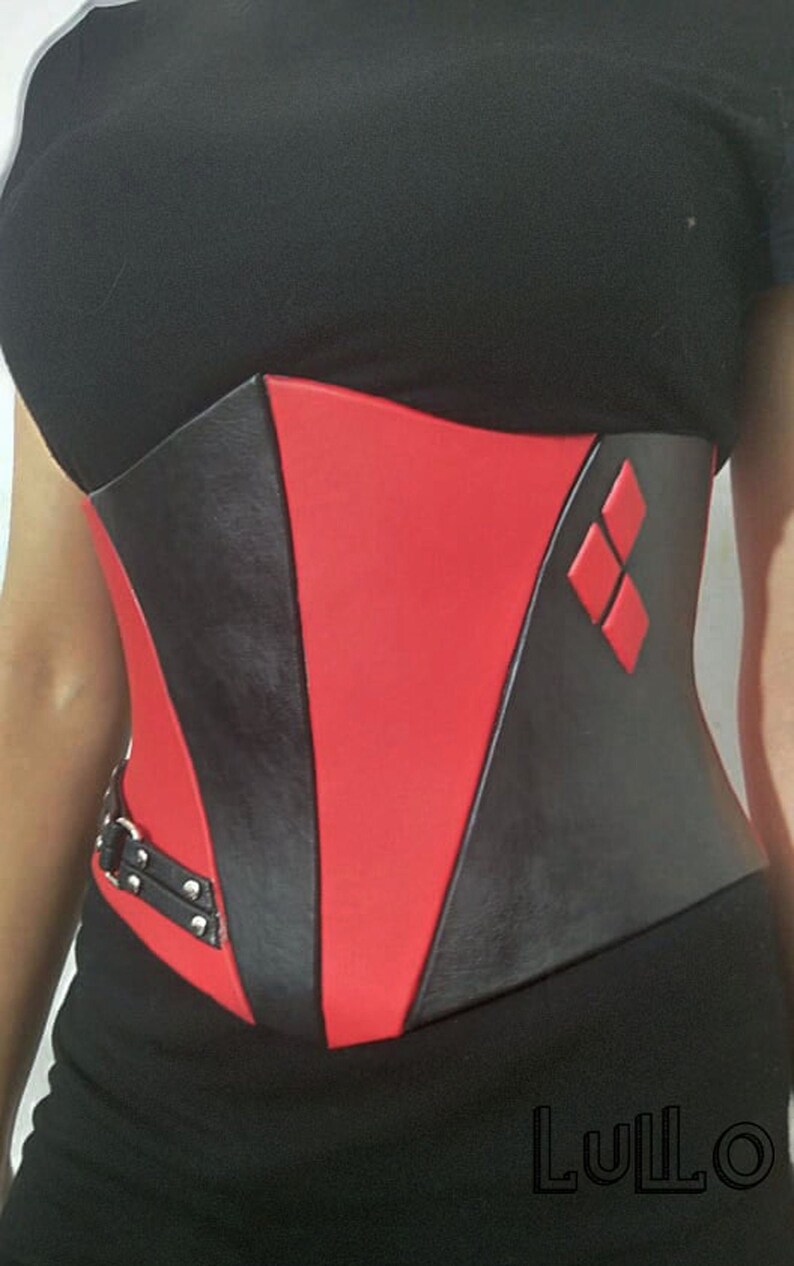 Harley Quinn belt corset cosplay costume Etsy