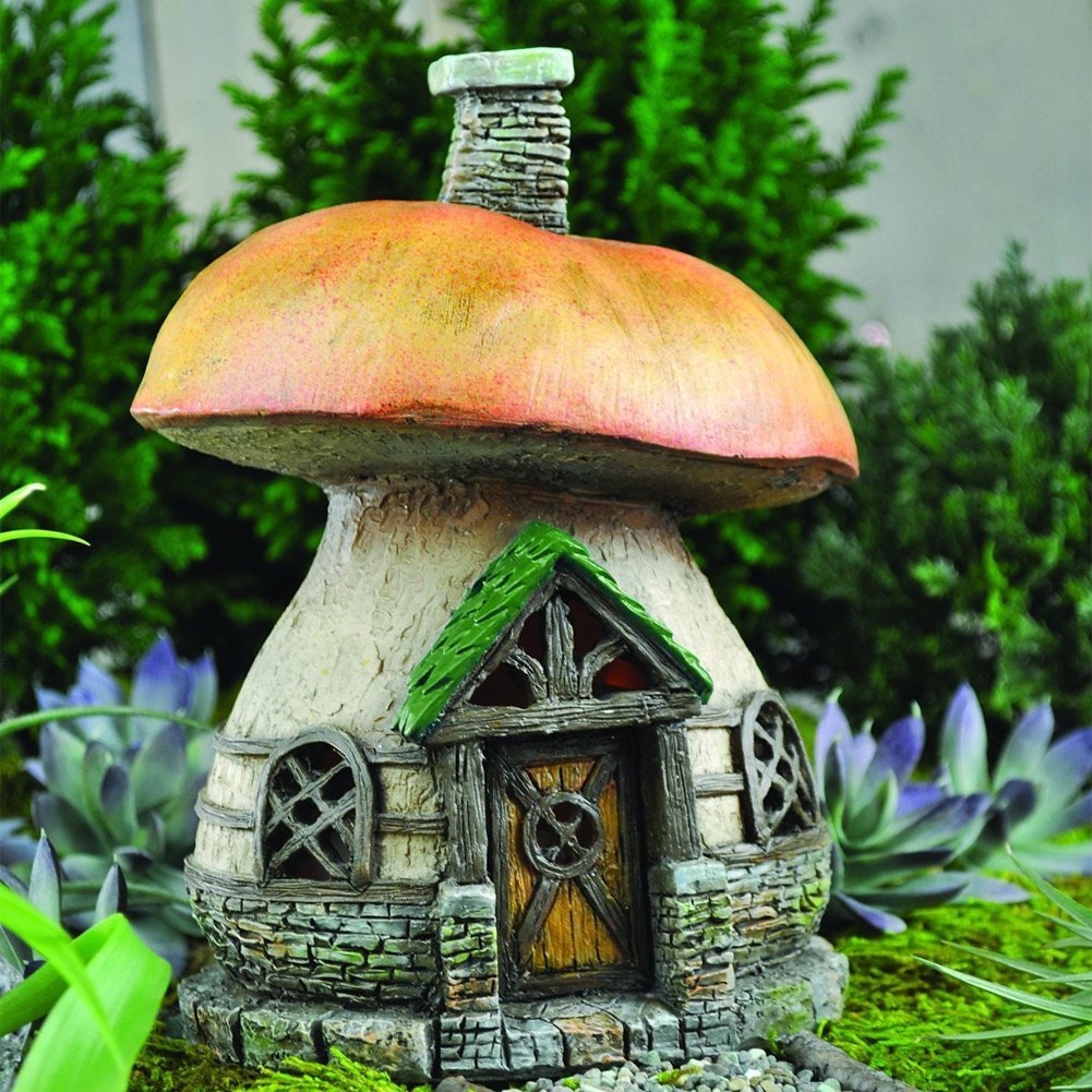 Miniature Dollhouse FAIRY GARDEN Half Moon Fairy Cottage Accessories
