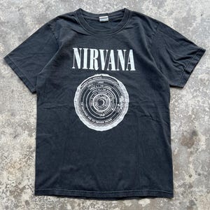Vintage Nirvana Vestibule Band Tshirt / Kurt Cobain Nirvana Band