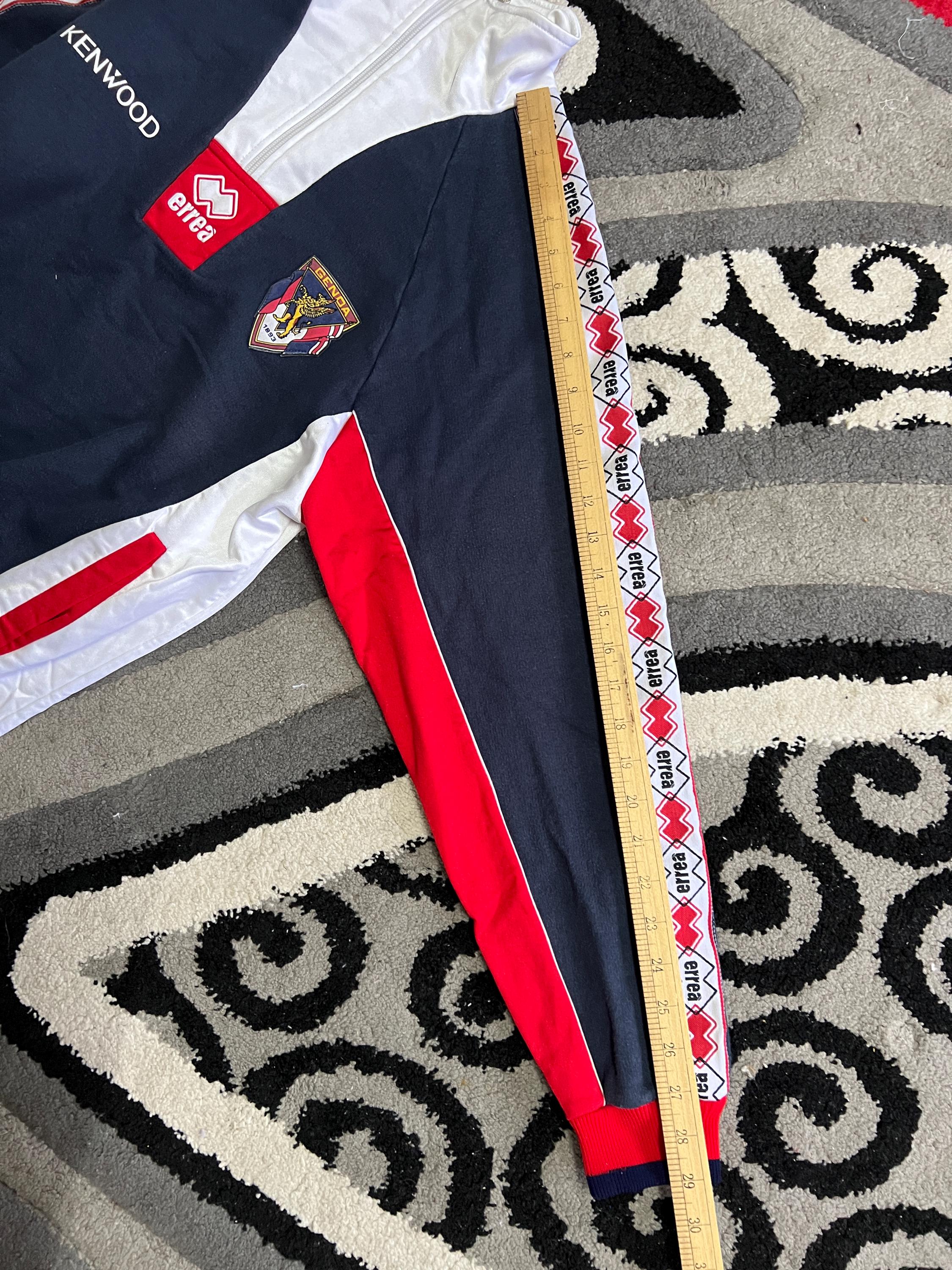 Vintage 90s Genoa CFC Erreà Pullover Jacket Kenwood Made in Italy