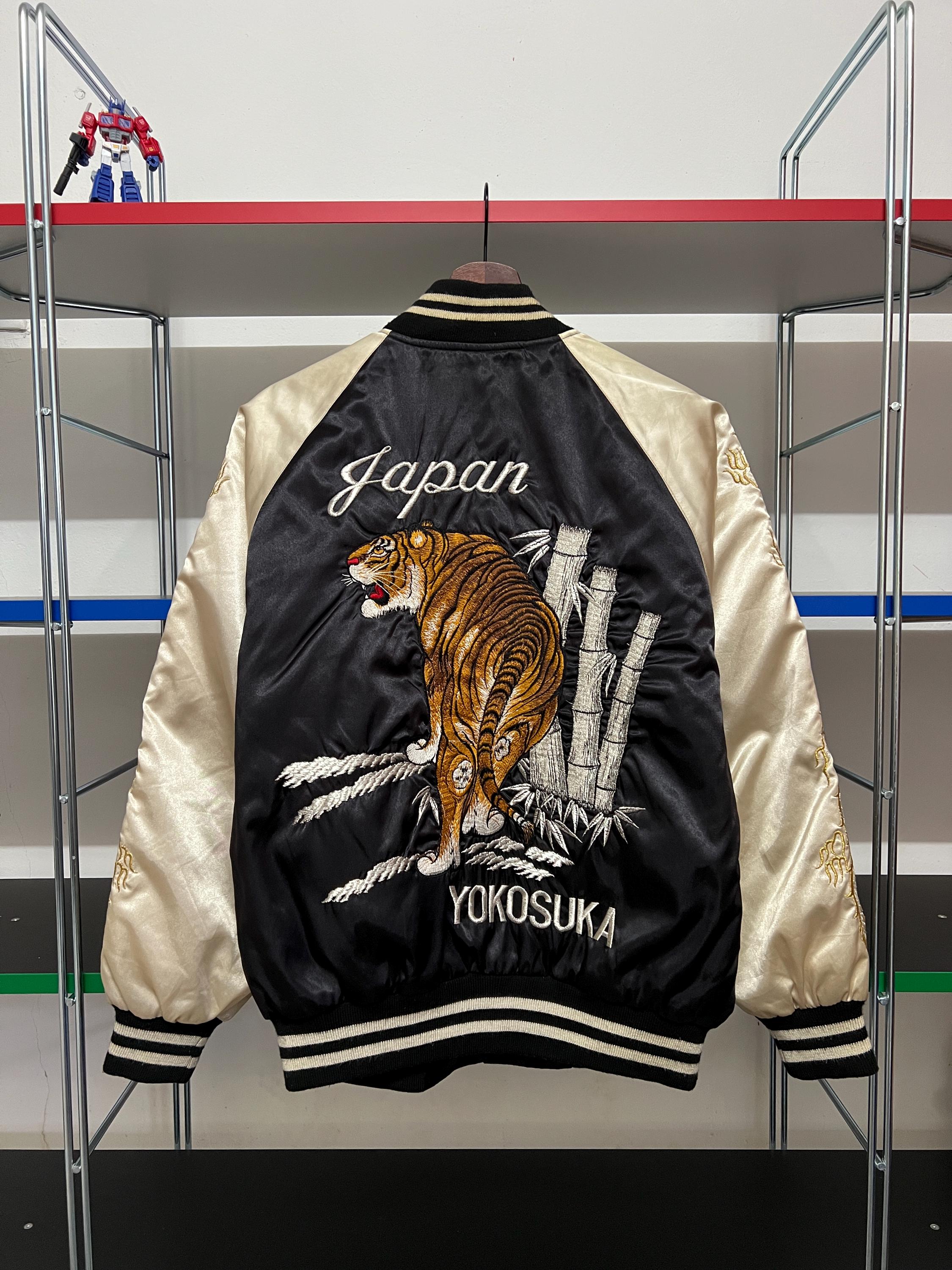 Onitsuka Tiger Jacket Tiger Charm Tiger Pattern Logo Embroidery M