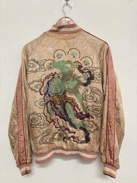 SCRIPT 花旅楽団 雷神神 スカジャン スーベニアジャケット 日本製