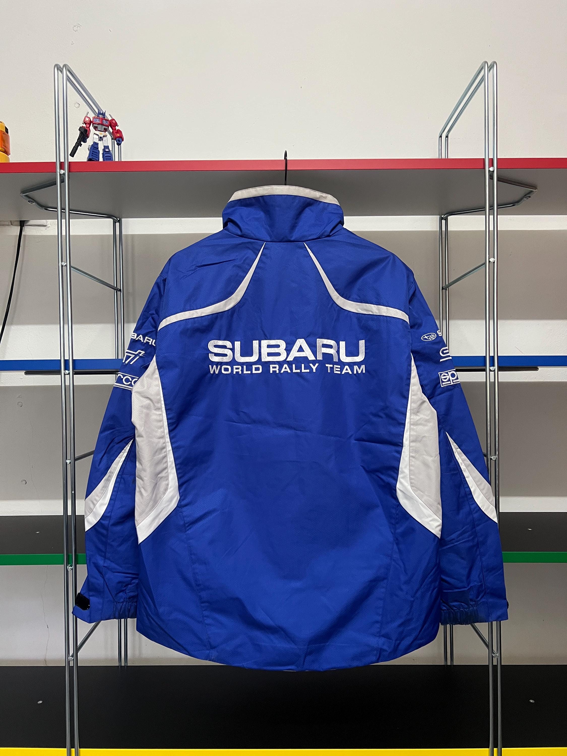 SUBARU ワールドラリーチーム ナイロンジャケットXLサイズ Subaru Rally Jacket Team World Vintage Racing - Blue WRC SUBARU