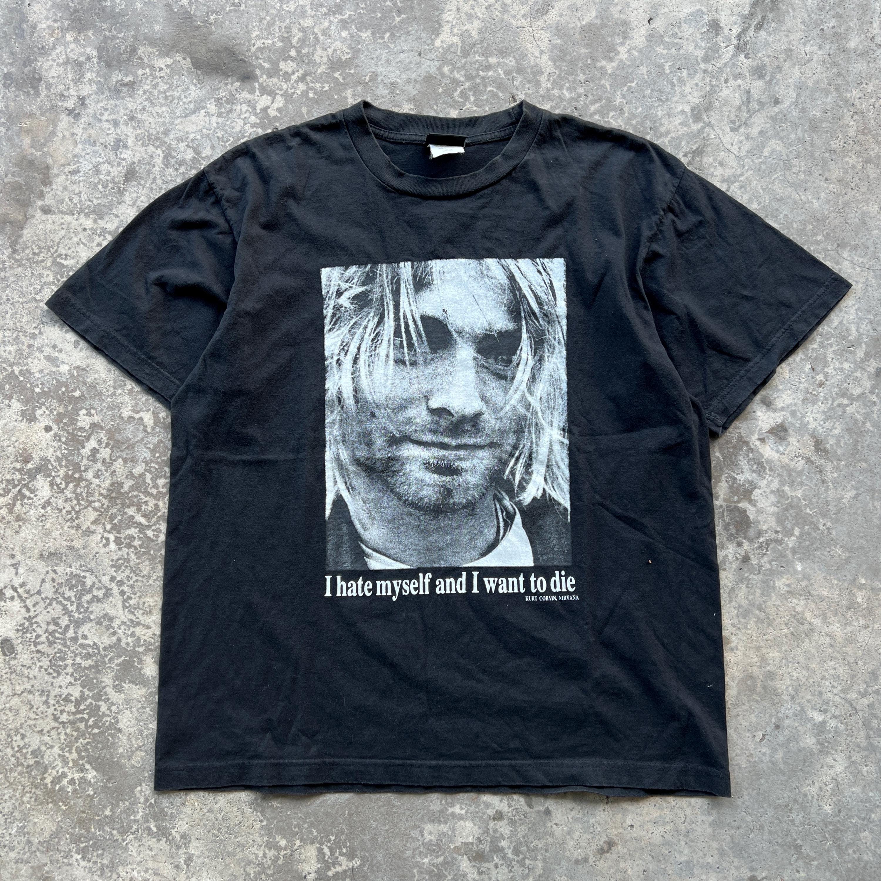Vintage Kurt Cobain “I Hate Myself & I Want to Die” Band T-shirt 