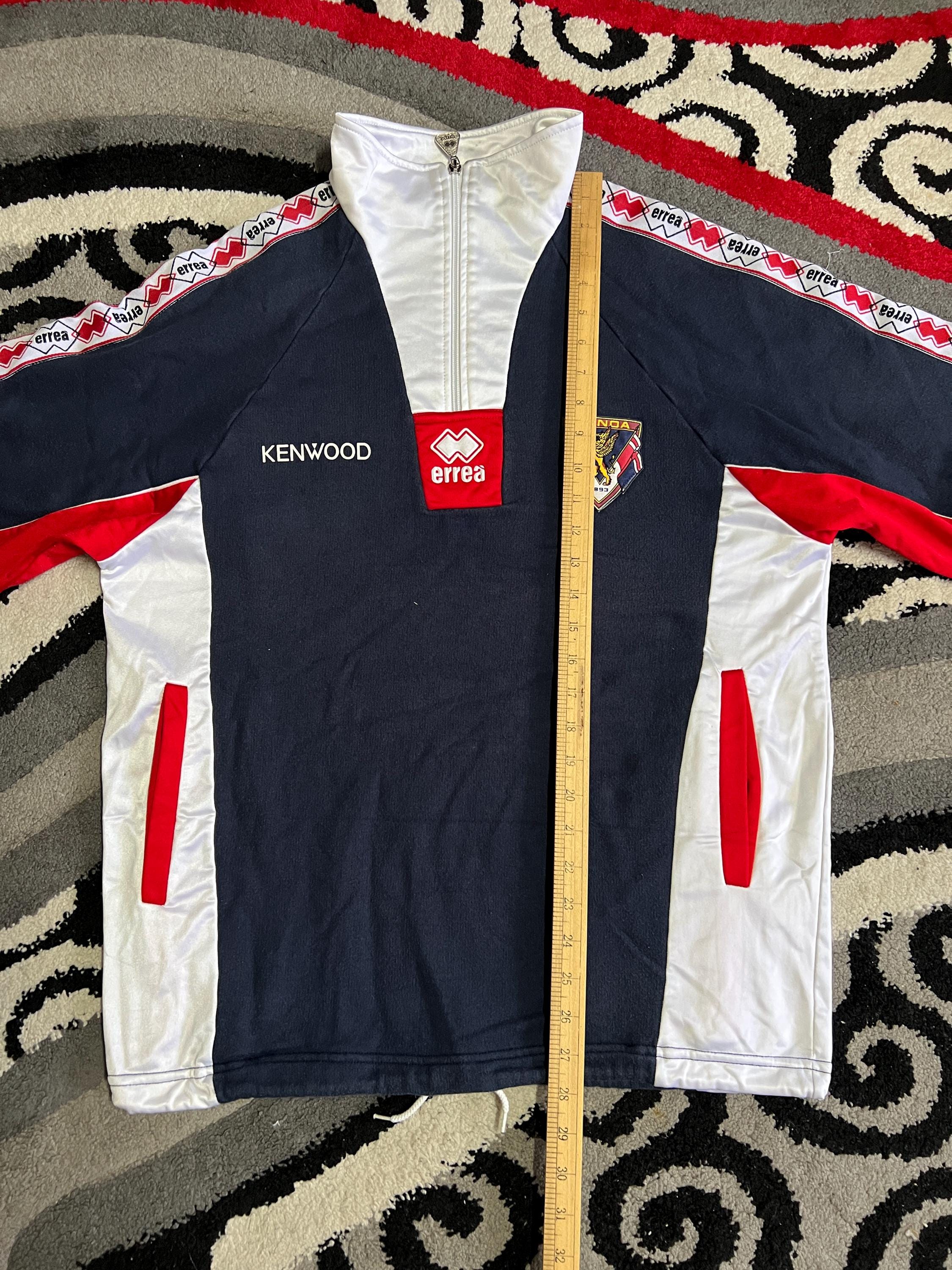 Vintage 90s Genoa CFC Erreà Pullover Jacket Kenwood Made in Italy