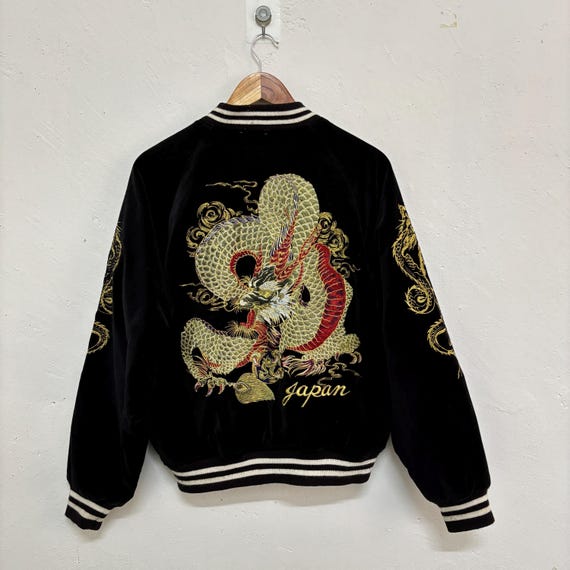 Vintage Hoshihime Japanese Sukajan Souvenir Jacket Sky Dragon Rare
