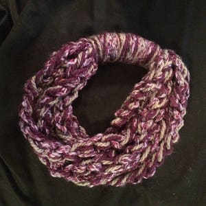 necklace scarf/ braided scarf/ crochet scarf
