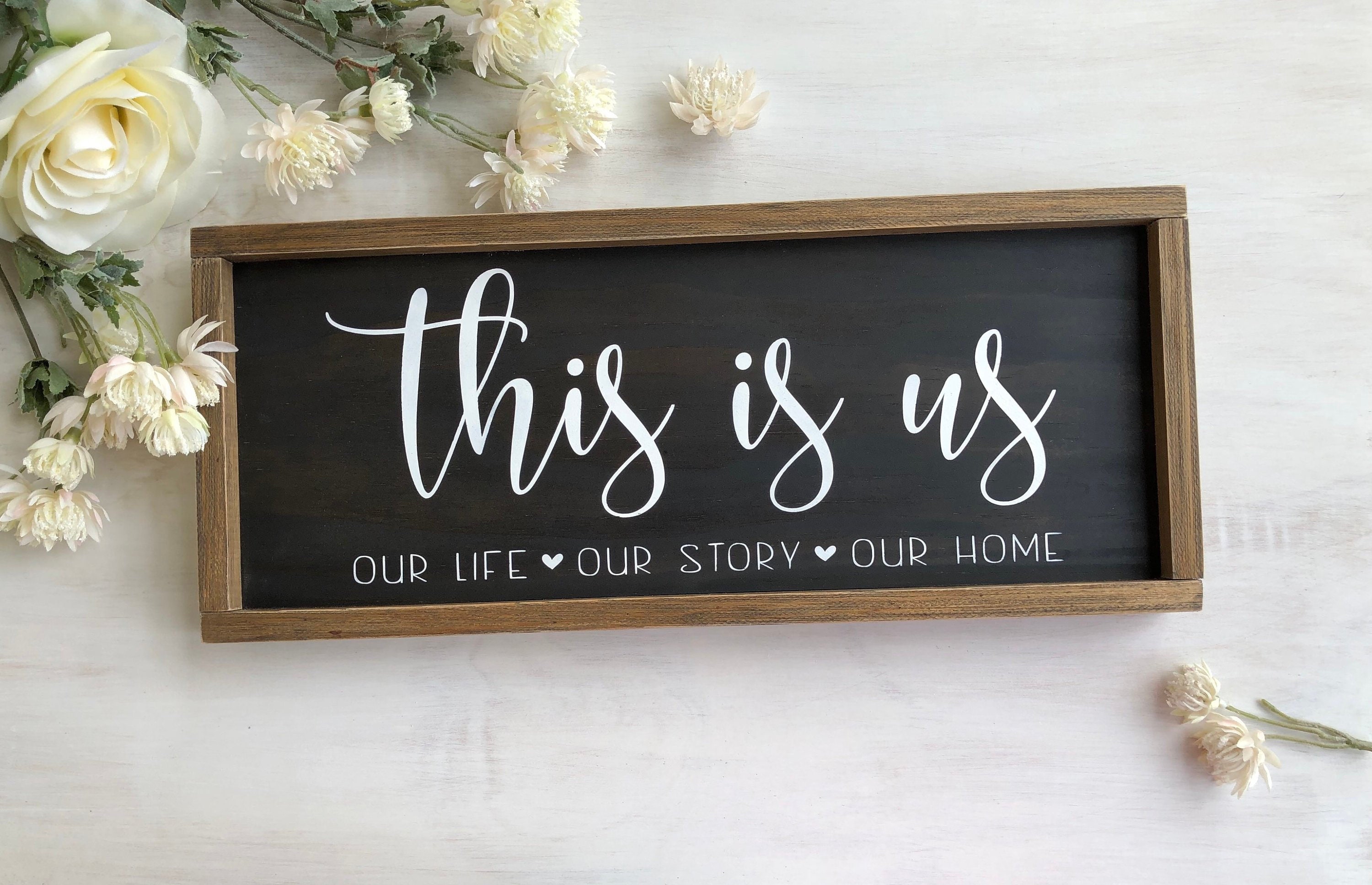 This Is Us This Is Us Sign This Is Us Wooden Sign Rustic Etsy