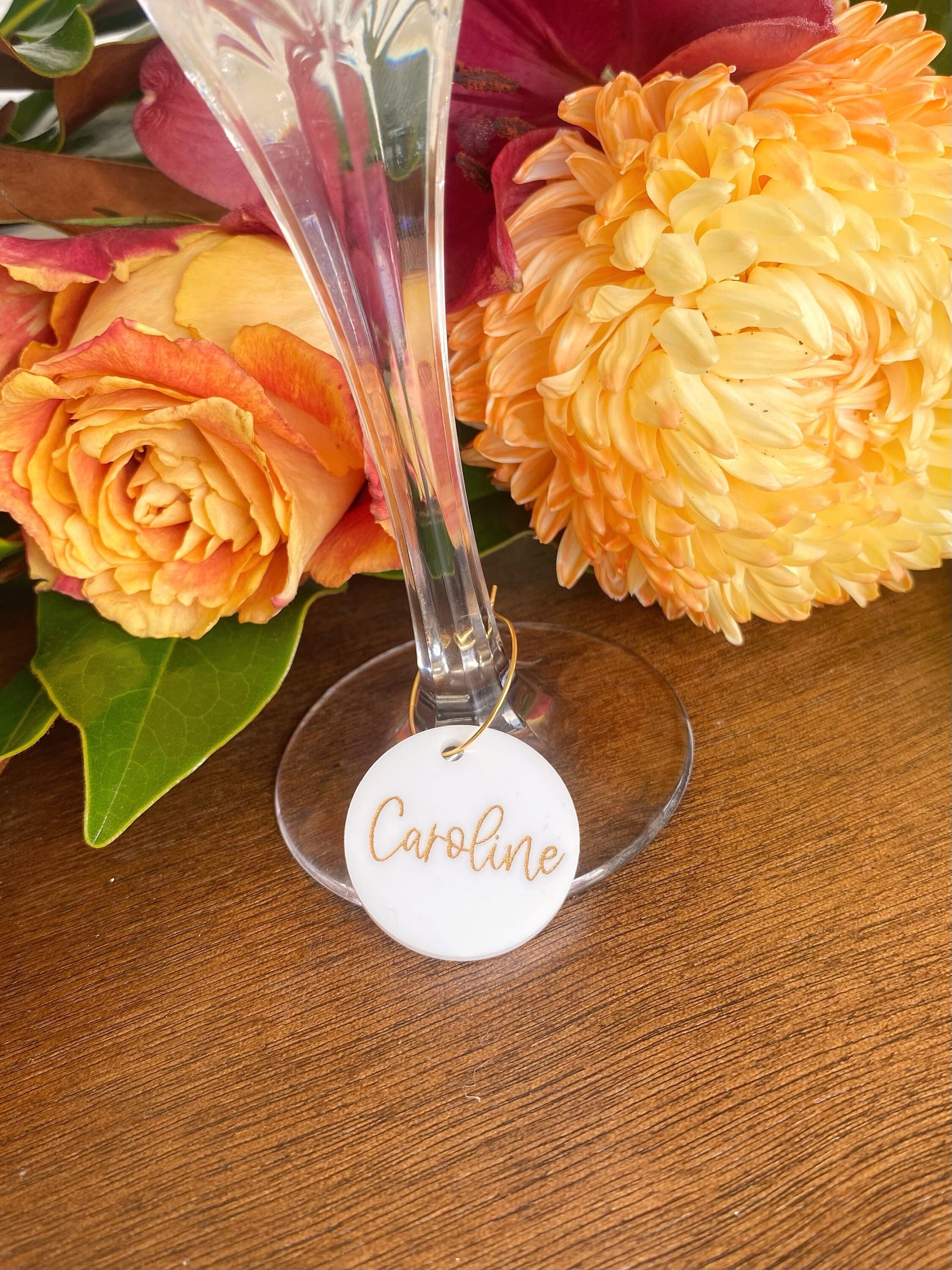 Glass Name Tags Etsy Australia